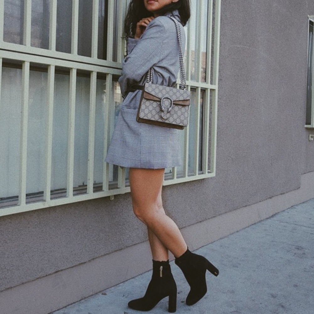 YSL Loulou pin suede boot